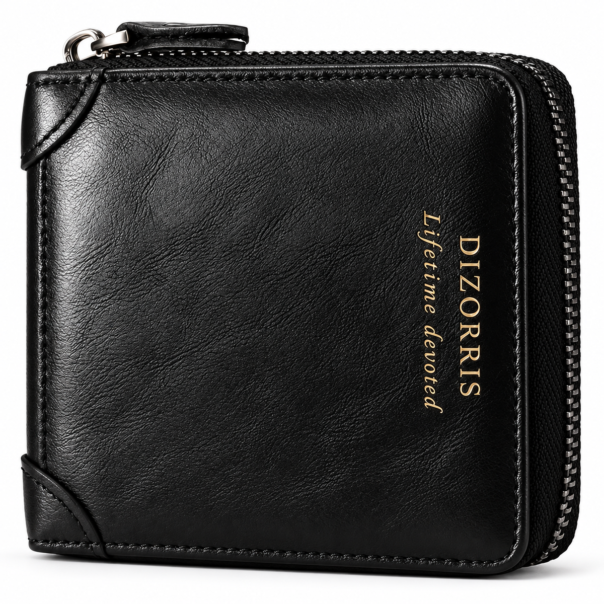 Men’s Full-Zip Calf Leather Pocket Organizer